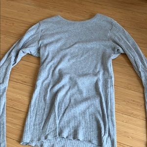 brandy melville basic grey long sleeve